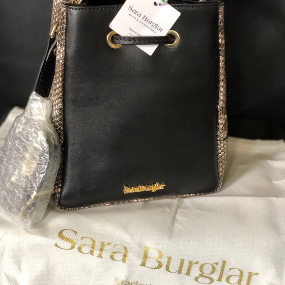 Sara Burglar Ariel Snake Italian Leather Bag NWT💥 - Picture 2 of 8